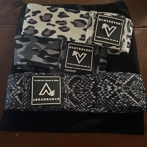 Animal print resistance bands
